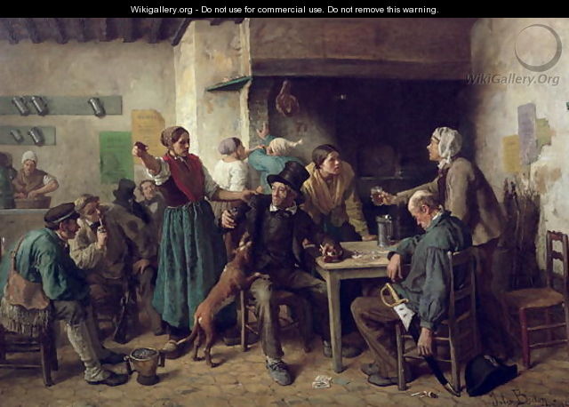 Wine Shop Monday, 1858 - Jules (Adolphe Aime Louis) Breton
