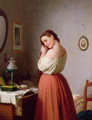 Young Woman Plaiting her Hair - Meyer Georg von Bremen