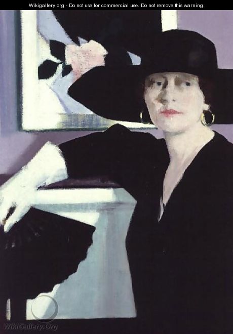 Portrait of a Lady in Black, c.1921 - Francis Campbell Boileau Cadell