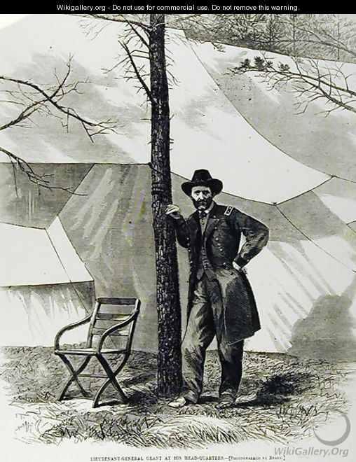 Lieutenant General Ulysses S. Grant, at his Head-Quarters - Mathew Brady