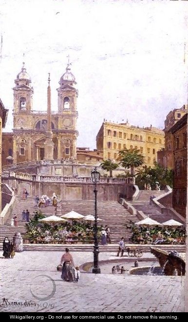 The Spanish Steps, Rome - Antonietta Brandeis