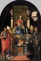 Virgin and Child Enthroned with Saints c.1510 - Giovanni Agostino Da Lodi