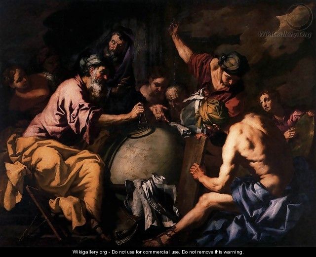 Abraham Teaching Astrology to the Egyptians c. 1665 - Antonio Zanchi