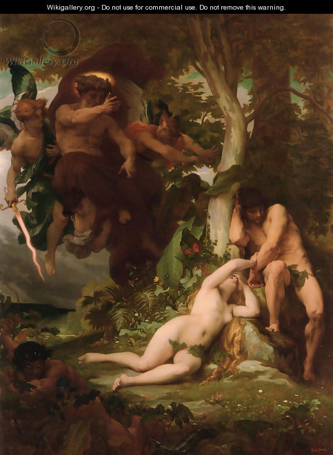 The Expulsion of Adam and Eve from the Garden of Paradise - Alexandre Cabanel