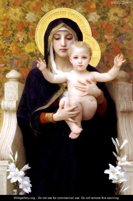 La Vierge au Lys (The Virgin of the Lilies) - William-Adolphe Bouguereau