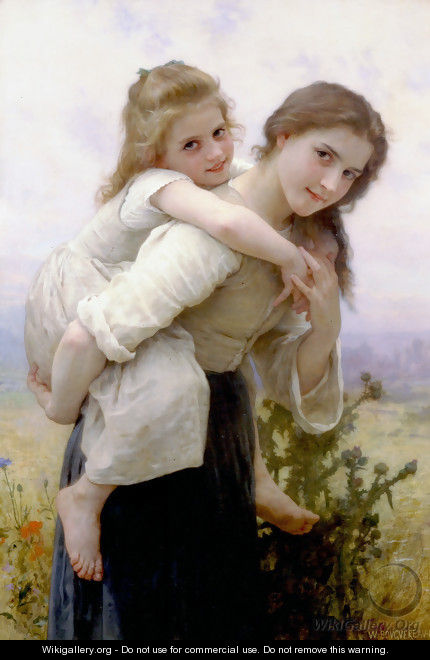 Fardeau Agreable (Not too Much to Carry) - William-Adolphe Bouguereau