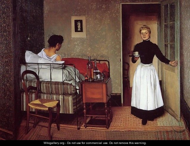 The Sick Girl - Felix Edouard Vallotton