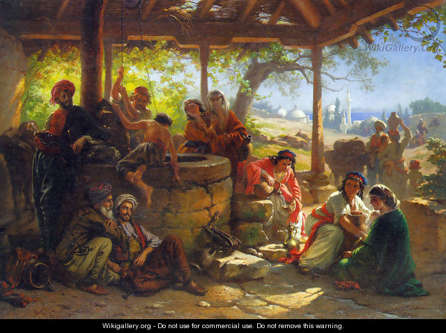 By the Well - Alois Schonn