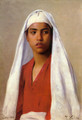 Portrait of a Young Egyptian Girl - Franz Xavier Kosler