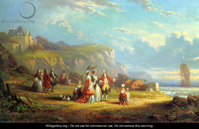 Au bord de mer (By the sea) - Auguste Delacroix