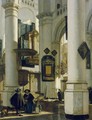 Interior of a Protestant Gothic Church - Emanuel de Witte