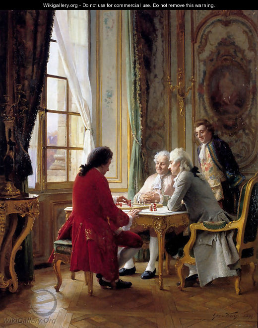 The Chess Game - Emile-Georges Weiss