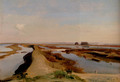 The Salt Marshes, Ostia - Jean-Baptiste-Adolphe Gibert