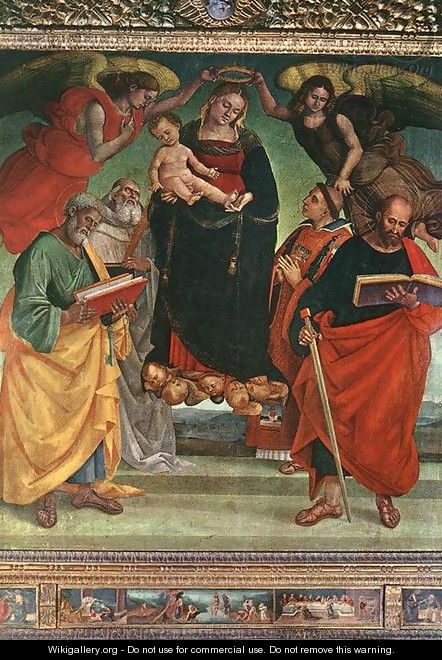 Madonna And Child With Saints - Francesco Signorelli