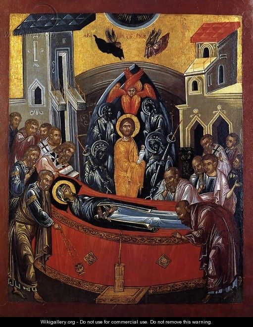 The Dormition Of The Mother Of God - Cretan Unknown Master