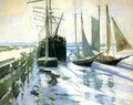 Winter, Gloucester Harbor - John Henry Twachtman