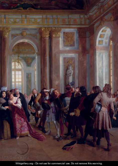 Jean Bart In The Galerie Des Glaces At Versailles - Gaston-Theodore Melingue