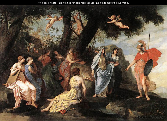 Minerva and the Muses - Jacques Stella