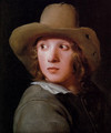 A Portrait Of A Young Man Wearing A Brown Hat - Michael Sweerts