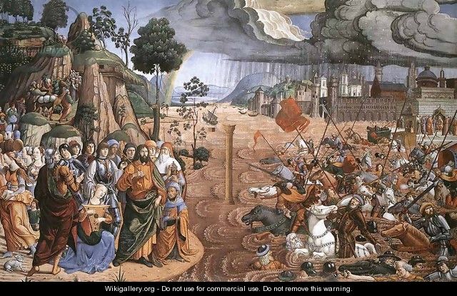 Crossing of the Red Sea - Cosimo Rosselli