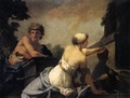 The Origin of Painting: Dibutades Tracing the Portrait of a Shepherd - Jean-Baptiste Regnault