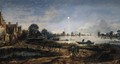 River View by Moonlight - Aert van der Neer