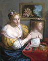 Girl with a Mirror (Allegory of Profane Love) - Paulus Moreelse