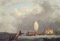 Shipping off the Dutch Coast - Johannes Hermanus Koekkoek Snr