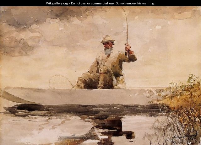 Fishing in the Adirondacks - Winslow Homer