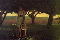 Girl in the Orchard - Winslow Homer