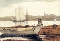 Gloucester Harbor and Dory - Winslow Homer