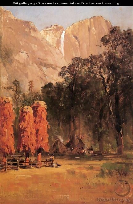 Indian Camp, Yosemite - Thomas Hill
