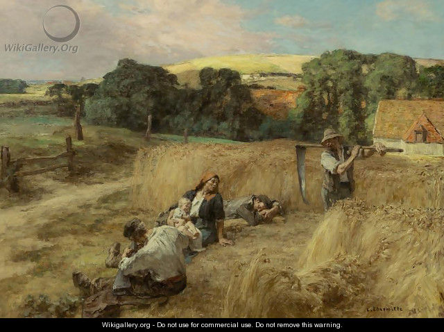 A Rest from the Harvest - Léon-Augustin L