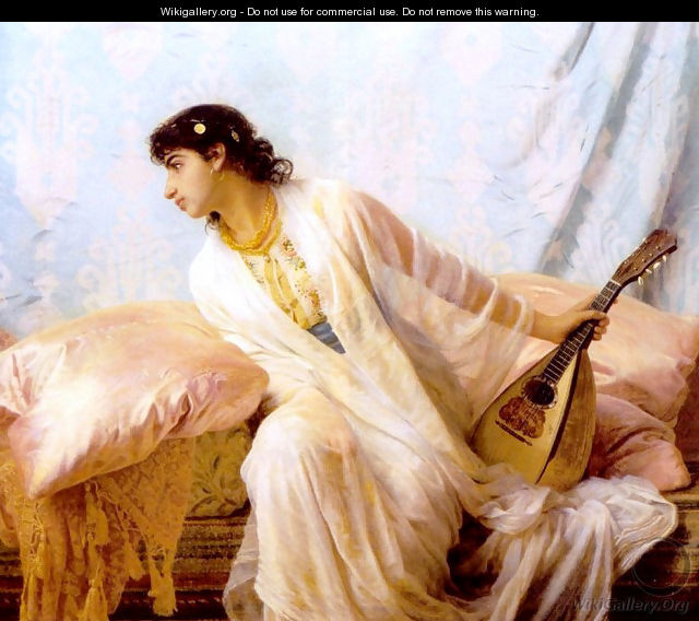 To Her Listening Ear Responsive Chords of Music Came Familiar - Edwin Longsden Long