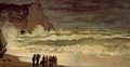 Rough Sea At Etretat - Claude Oscar Monet