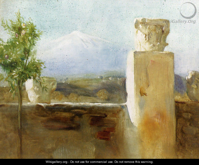 Mount Etna From Taormina - Arthur Hacker