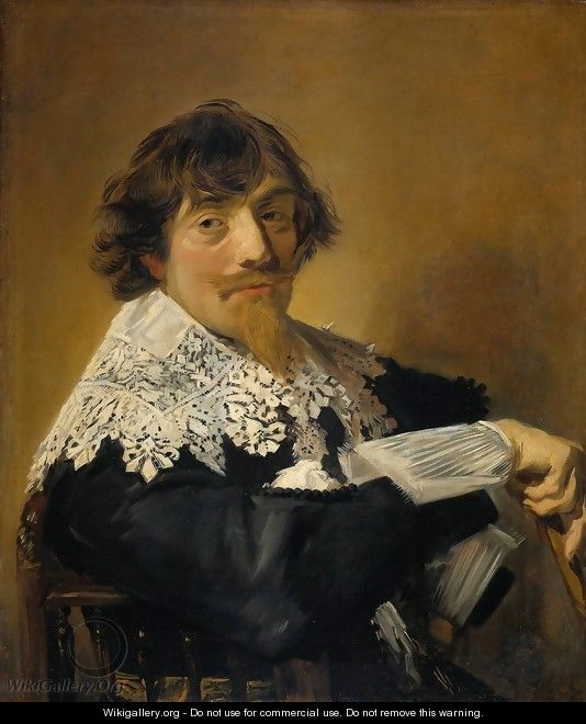 Portrait of a man, possibly Nicolaes Hasselaer - Frans Hals