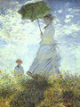 Woman with a Parasol - Claude Oscar Monet