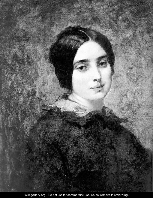 Portrait of Zelie Courbet - Thomas Couture