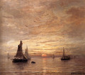 Coucher De Soleil - Hendrik Willem Mesdag