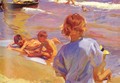 Ninos en la playa (Valencia) (Children on the Beach (Valencia)) - Joaquin Sorolla y Bastida