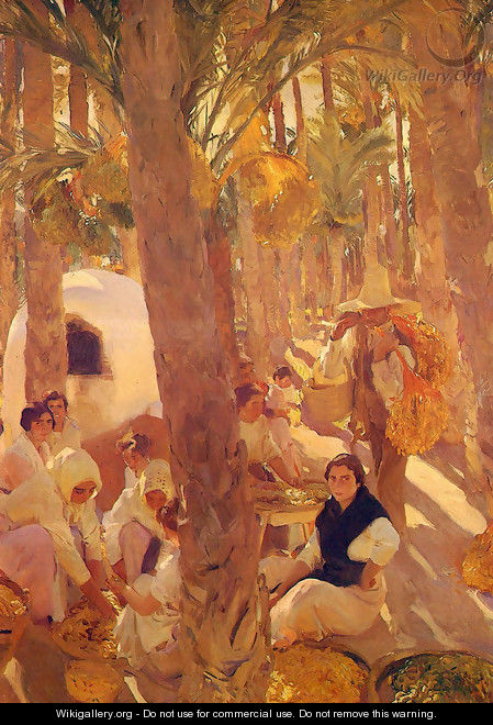 El palmeral - Elche (Palm Grove) - Joaquin Sorolla y Bastida