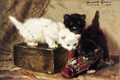 Kittens At Play - Henriette Ronner-Knip