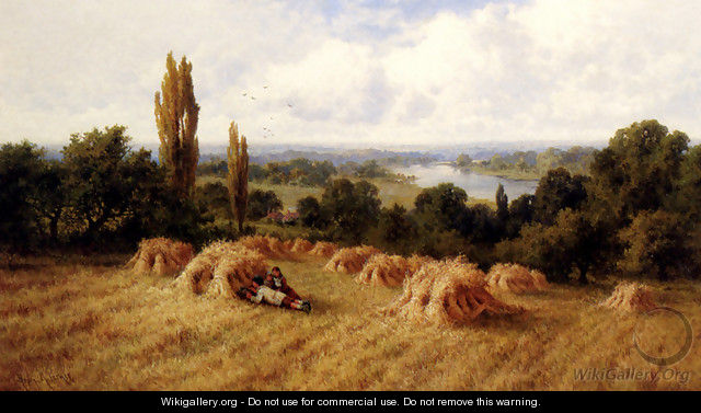 A Corn Field, Chertsey-On-Thames, Surrey - Henry Hillier Parker