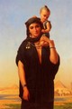 Femme Fellah Portant Son Enfant (Egypte) (Fellah Woman Carrying Her Child (Egypt)) - Charles Emile Hippolyte Lecomte-Vernet
