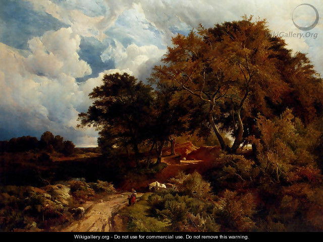 The road across the common - Sidney Richard Percy