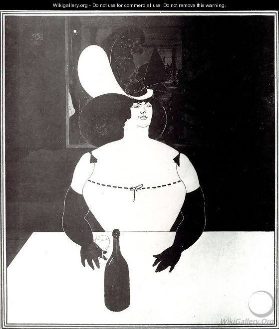 The Fat Woman - Aubrey Vincent Beardsley