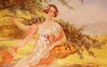 Femme Aux Oranges (Lady with Oranges) - Eugene Auguste Francois Deully