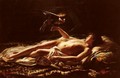 Nu Masculin Avec Faucon (Male Nude with Falcon) - Germain Detanger