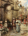A Visit To The Florist - Henri Victor Lesur